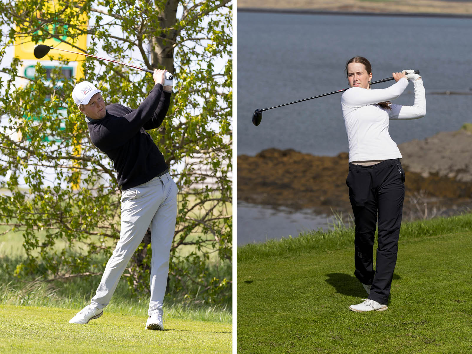 Aron vann þriðja mótið í röð - Eva best hjá kvenfólkinu