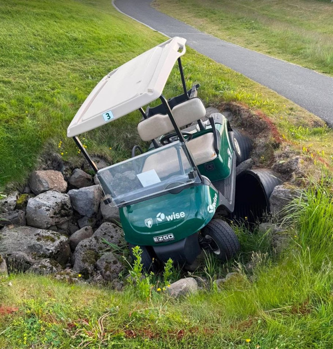 Hækka aldurstakmark til leigu á golfbílum í kjölfar óhapps