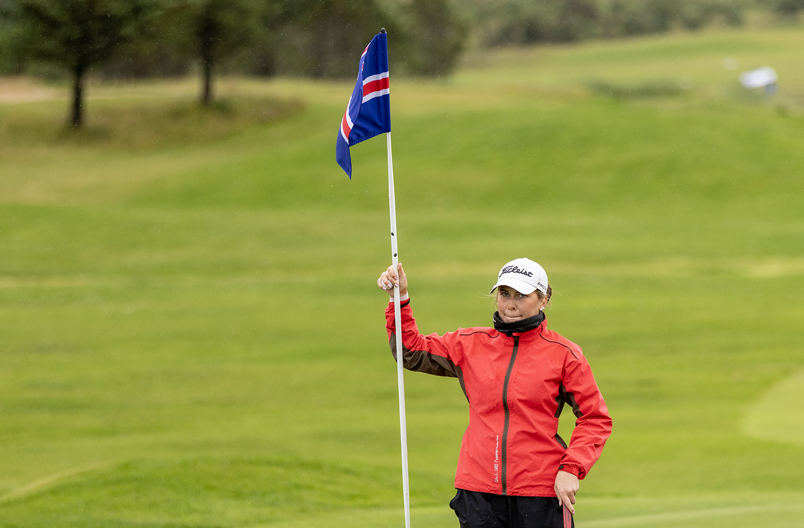 Skagakonan Elsa Maren leiðir eftir fyrsta hring hjá konum - setti vallarmet á Korpunni