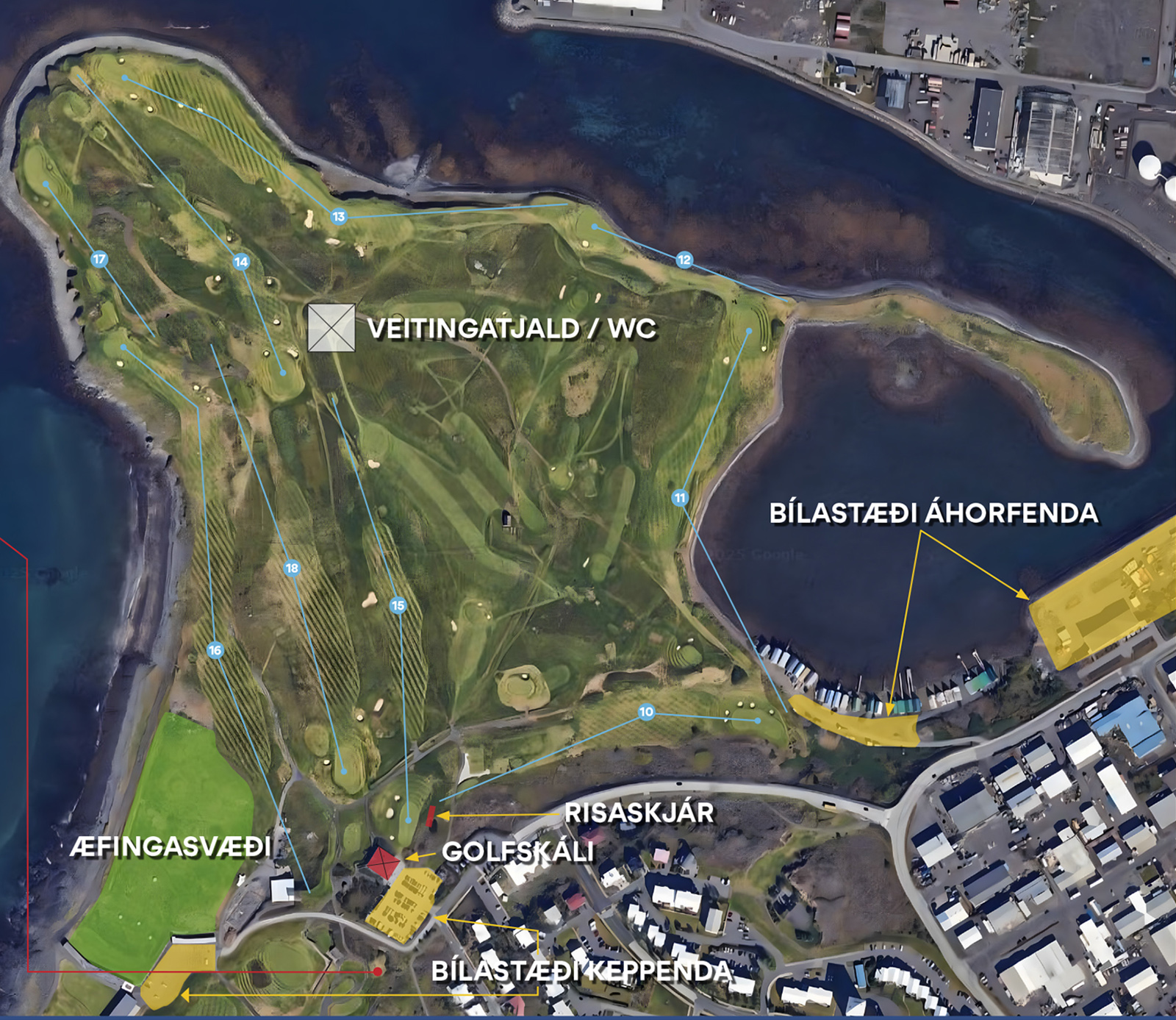 Frábær aðstaða fyrir áhorfendur á Íslandsmótinu á Hvaleyri