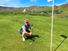 Eitt af markmiðunum að klára golfhring með sama boltanum